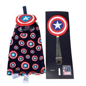 Marvel Eat Universe Kitchen Hand Towel Set & Pancake Flipper GIFT NEW